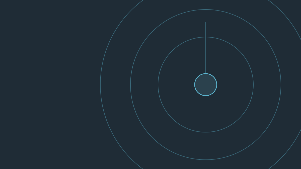 Concentric rings radiating from a center point